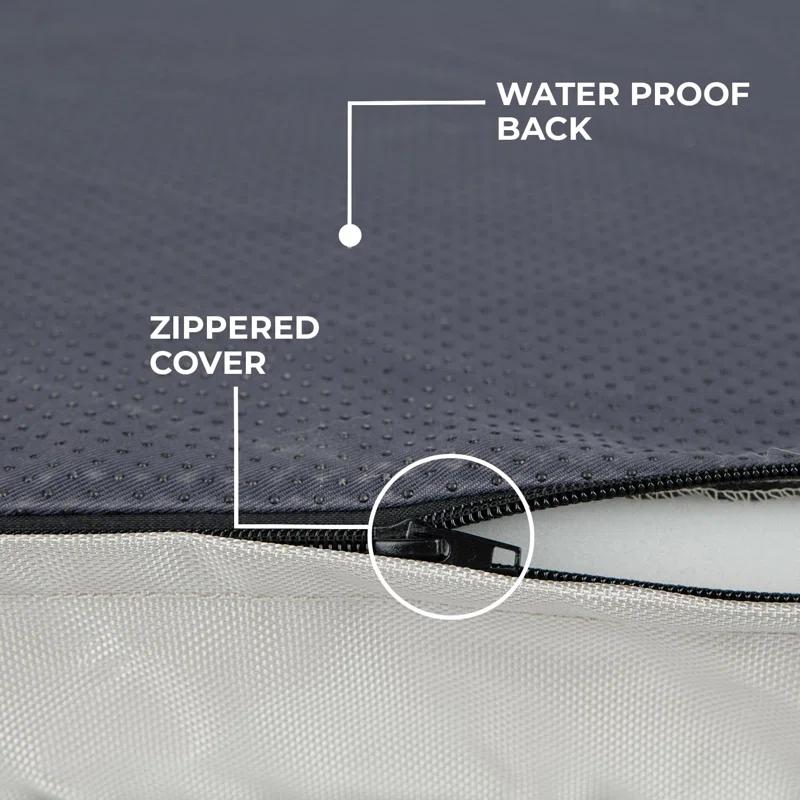Best Pet Supplies Best Pet Supplies Dog Crate Mat with Waterproof Exterior, Orthopedic Foam, and Sherpa Cover