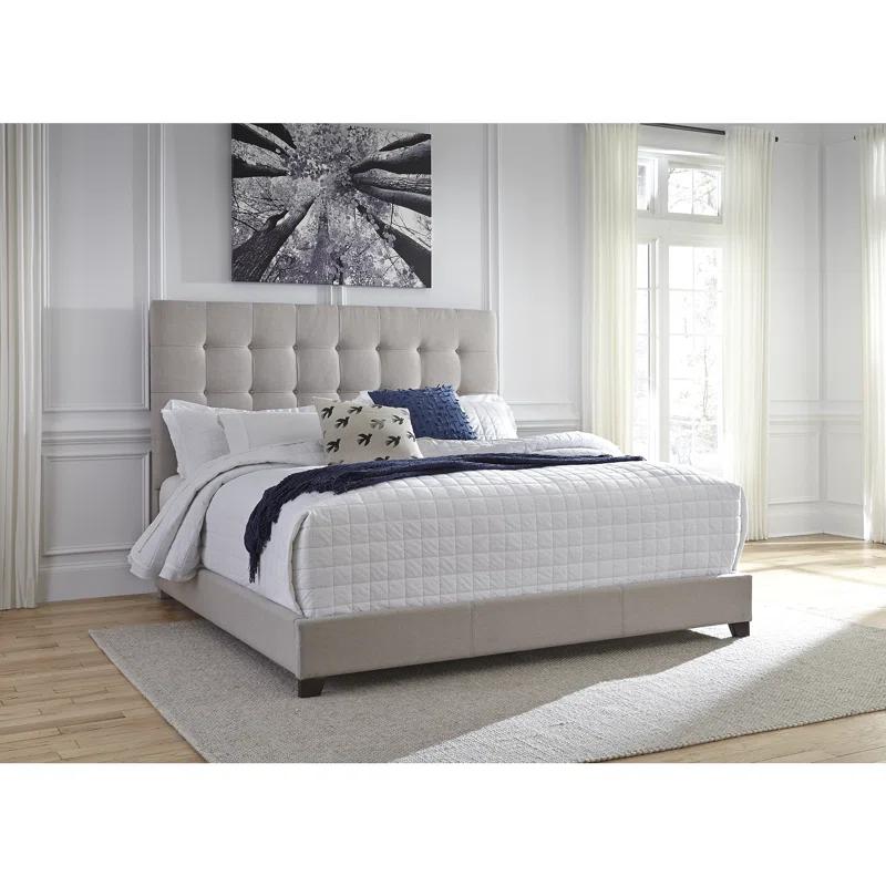 Dolante Tufted Upholstered Low Profile Standard Bed