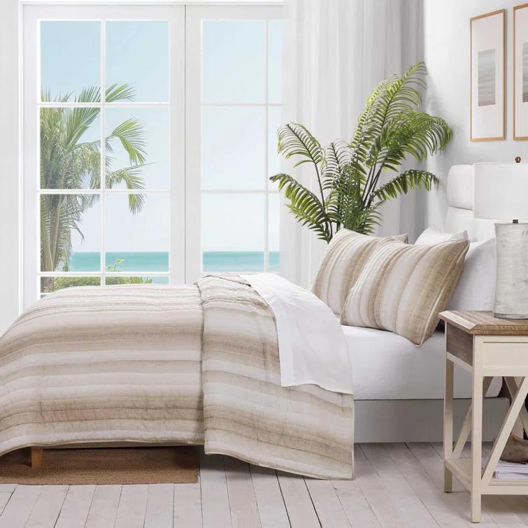 Tommy Bahama Home Tropical Cotton Standard Quilt Set