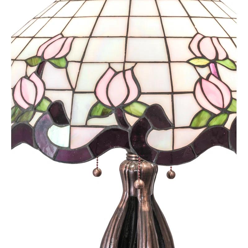 Meyda Lighting Meyda Tiffany & Stained Glass Metal Table Lamp