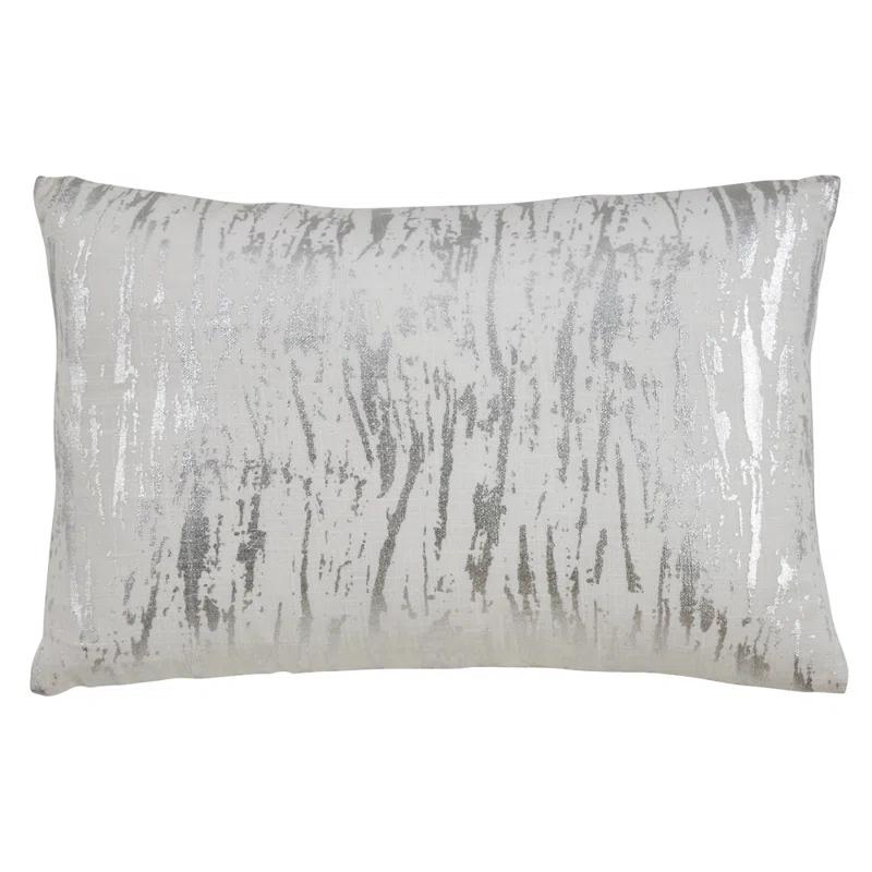 Saro Loretta Abstract Square Cotton Pillow Cover