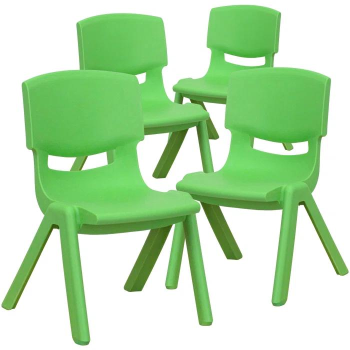 Flash Furniture Goddard Plastic Stack School Chair (Set of 4)