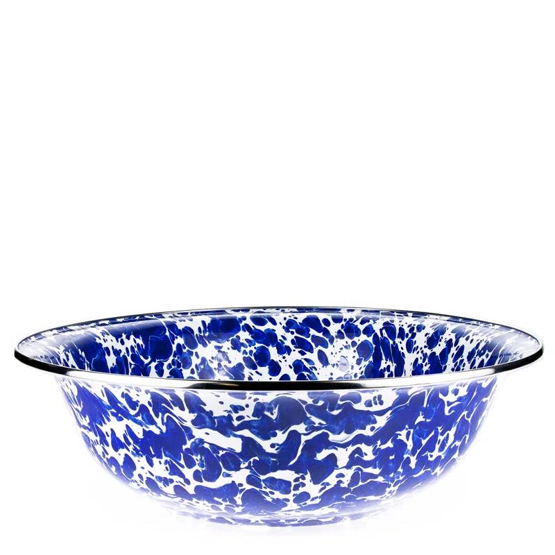 Golden Rabbit Golden Rabbit Swirl Enamelware Serving Bowl