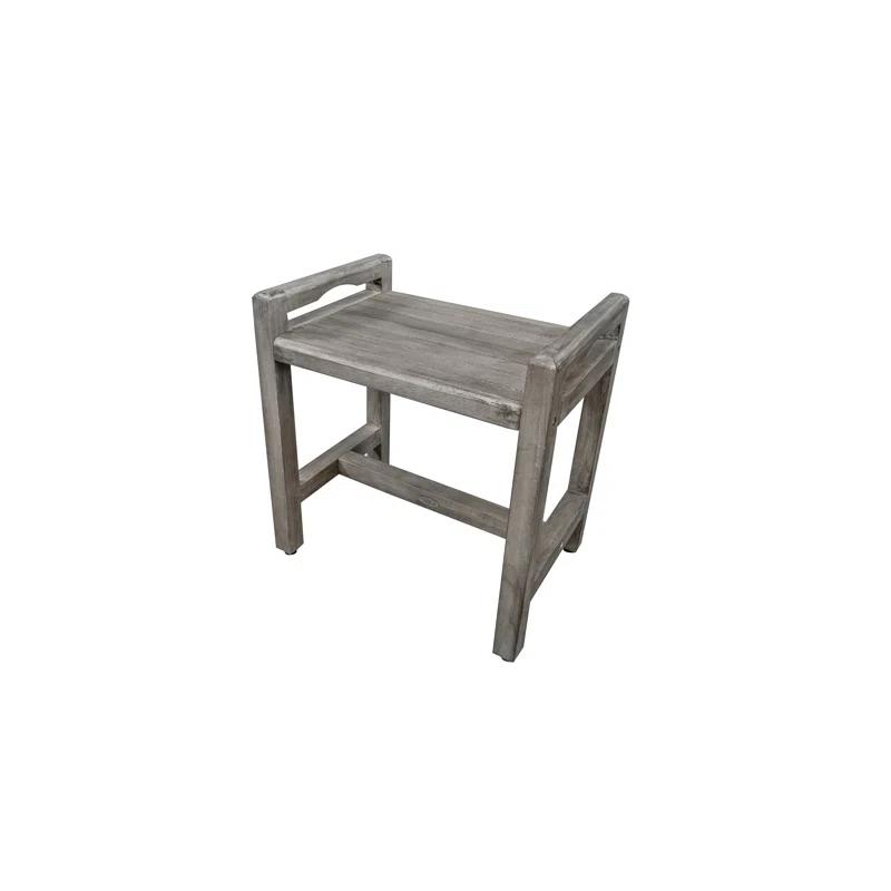 CoastalVogue 20'' W Teak Shower Bench with LiftAide