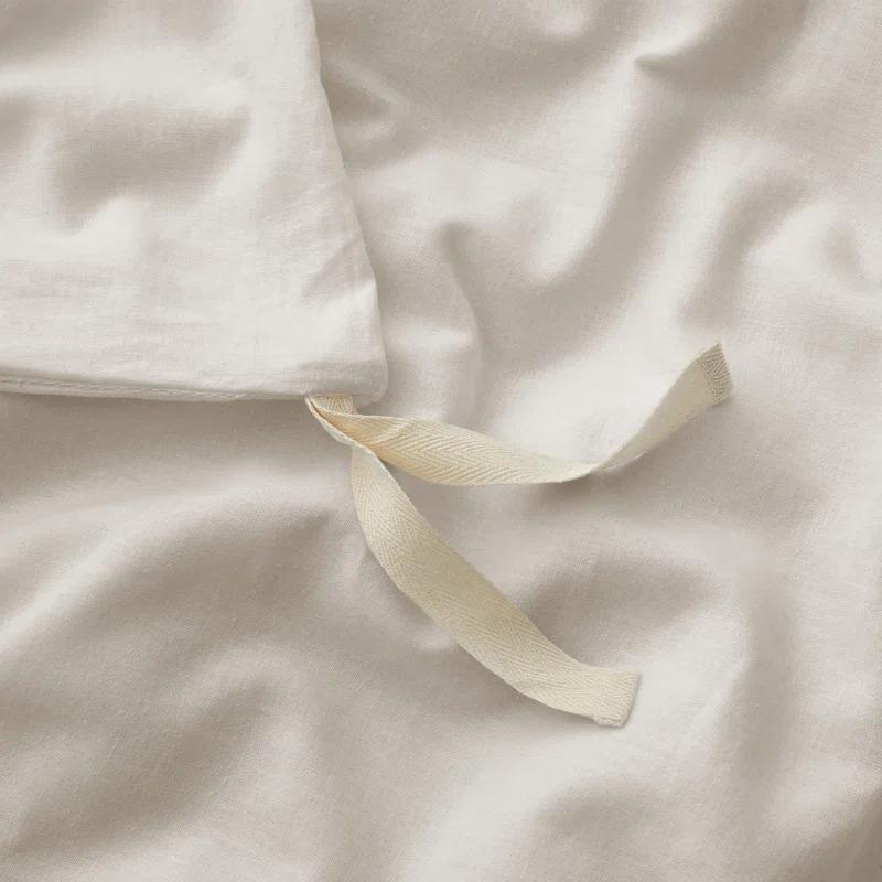 Peace Nest Linen and Cotton Duvet Cover with Pillowcase