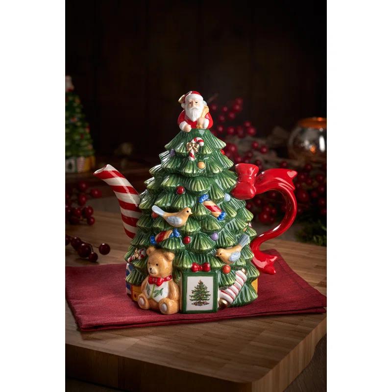 Spode Spode Christmas Tree Tree Teapot  7.75"