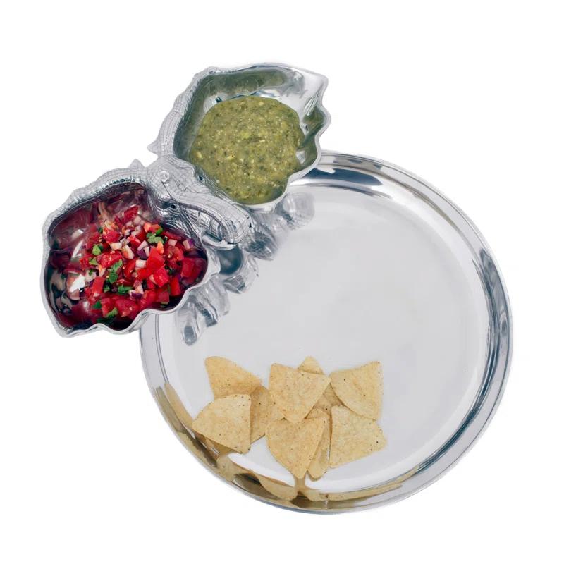Arthur Court Designs Arthur Court Designs Elephant Aluminum Chips And Dip Platter