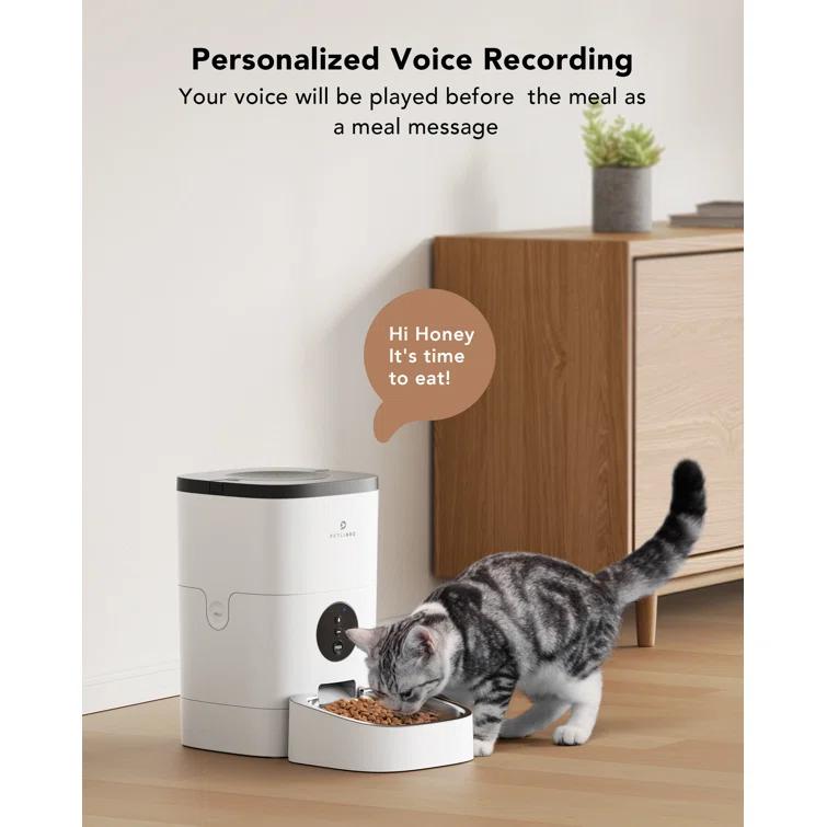 PETLIBRO Automatic Cat Feeder, Wi-Fi Automatic Cat Food Dispenser With Timer Interactive Voice Recorder, Auto Cat Feeder With 1-4 Meals Control Dry Food | Wayfair