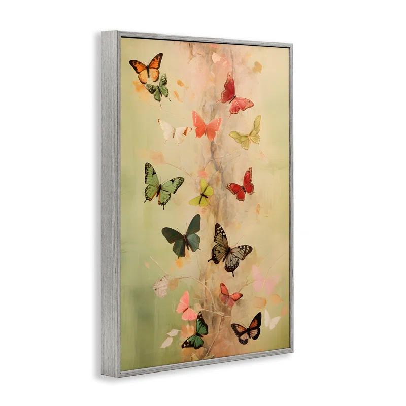 Stupell Industries Fluttering Butterfly Array Giclee Art by Petal Prints Design