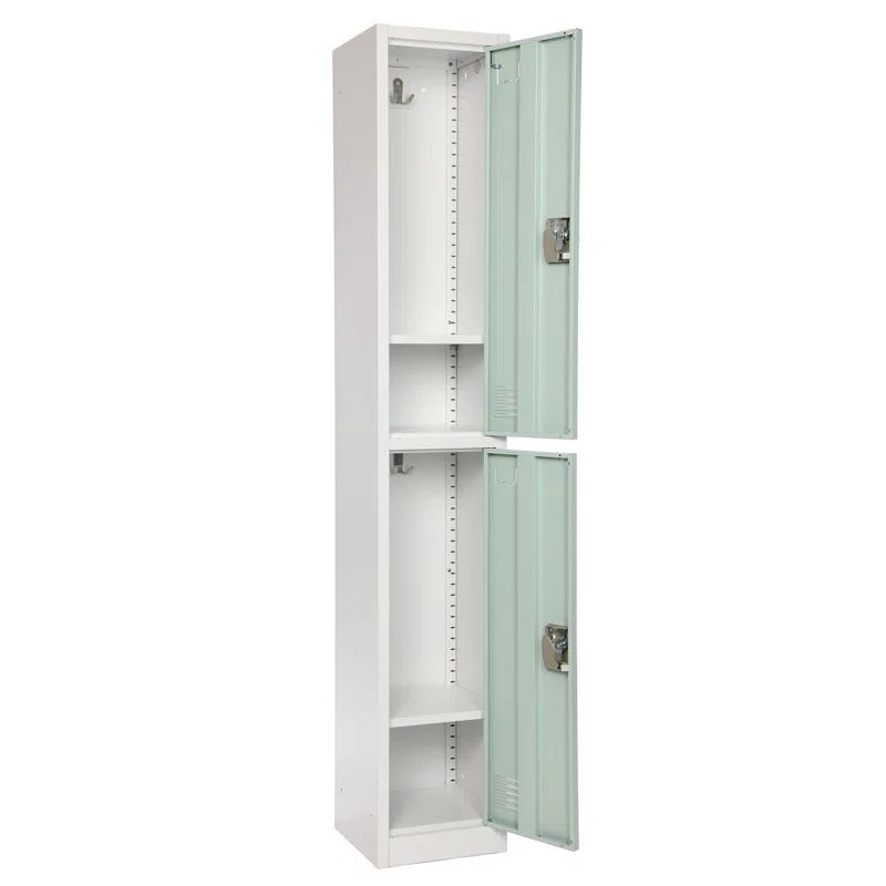 AdirOffice 12'' Wide Steel 2-Tier School and Gym Locker