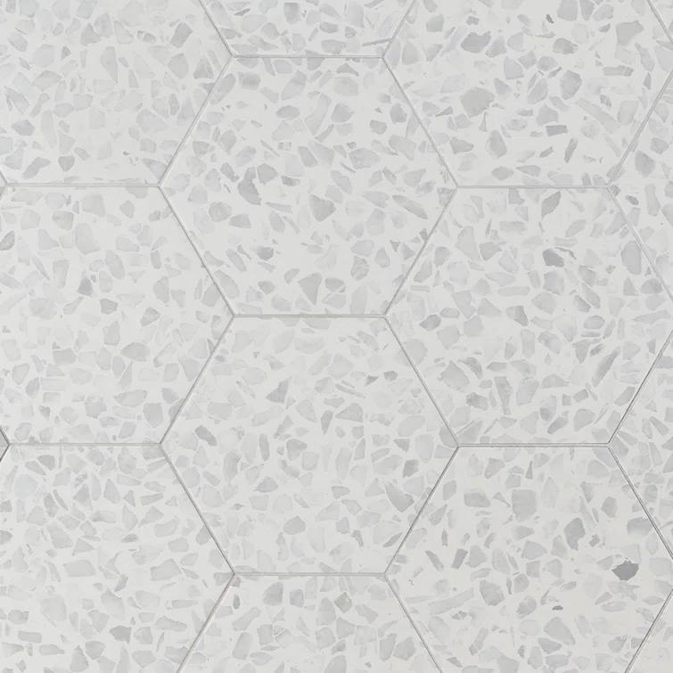 Jurassic Hex 9" Terrazzo Look Porcelain Floor & Wall Tile (8.07 Sq. Ft. / Case)