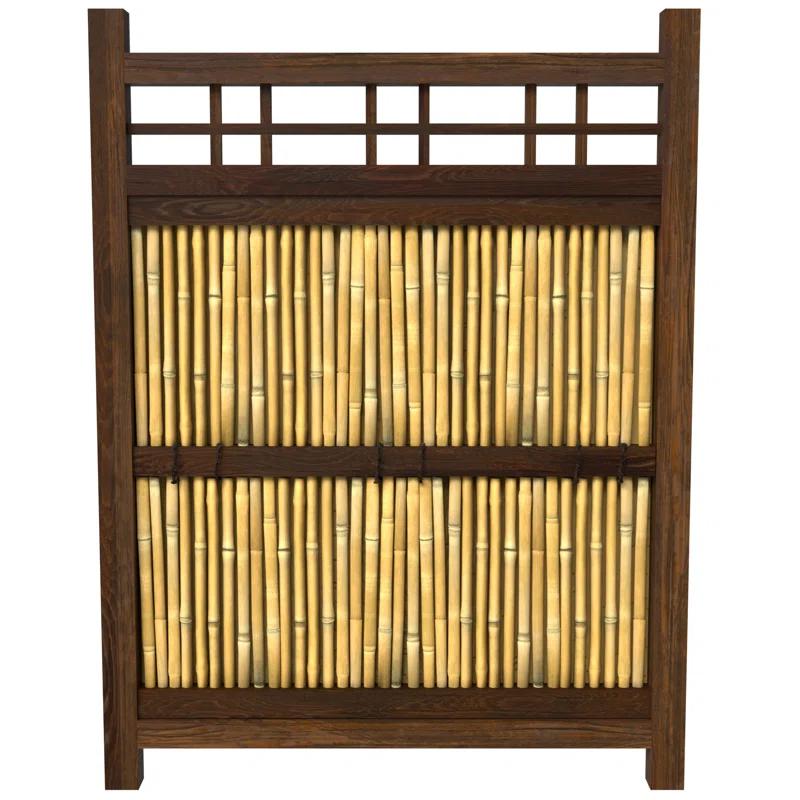 Oriental Furniture 4 ft. x Oriental Furniture 3 ft. Japanese Bamboo Kumo Fence