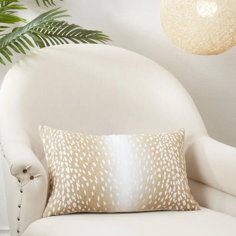 Antelope Collection Abstract Linen Pillow Cover
