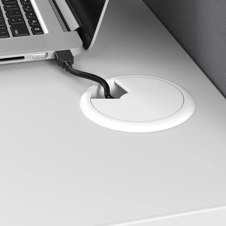 Bush Business Furniture Easy Office Rectangle 2 Person Cubicle with Cable Management