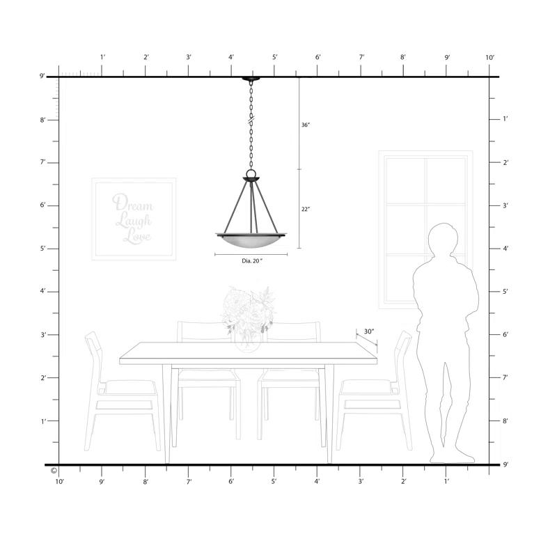 Newburgh 3 - Light Bowl Pendant