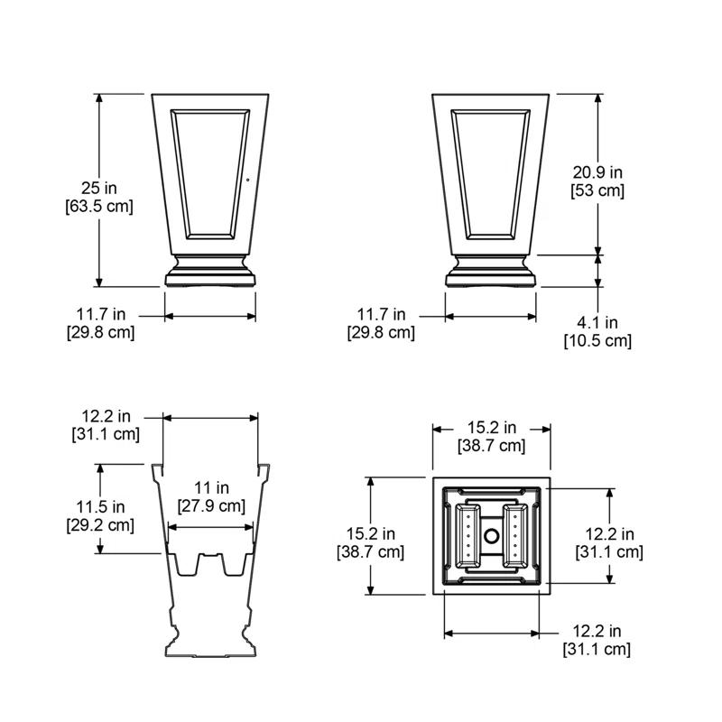Mayne Inc. Aberdeen 25" Tall Planter