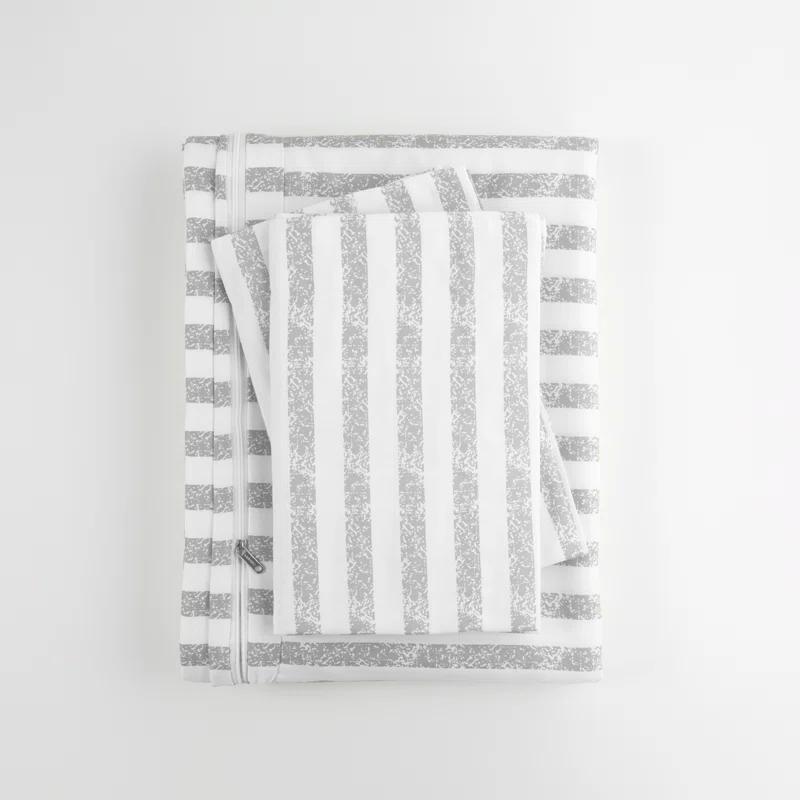 Becky Cameron 3 Piece Rugged Stripe Pattern Duvet Cover Set