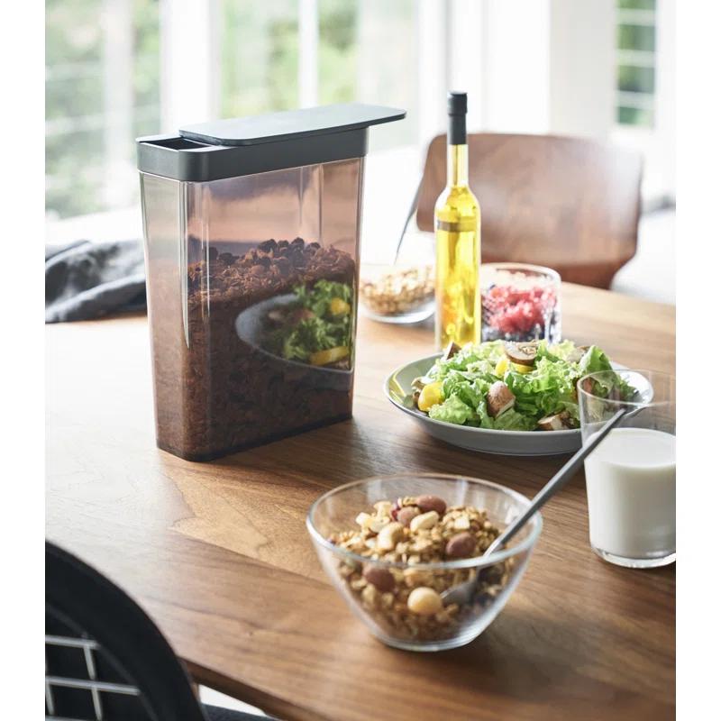 Yamazaki Home Yamazaki Home Dry Food Storage Container With Sliding Lid , Cereal, Grains, Pasta, Flour, 9.5 cups