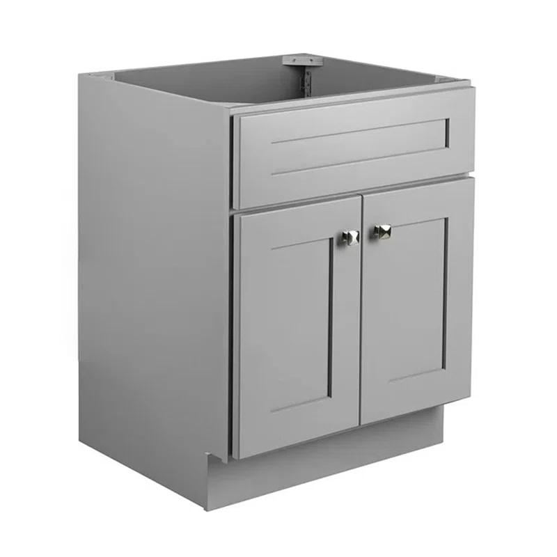 Design House Brookings 24 Inch Bathroom Vanity, Ready to Assemble, Solid Wood, Sherwin Williams – Design House, 587063