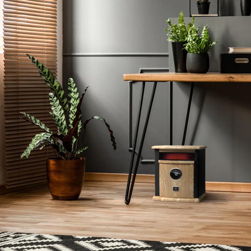 Heat Storm Heat Storm 1500 Watt 5200 BTU Electric High Efficiency Cabinet Space Heater with Adjustable Thermostat , Remote Included and with Digital Display