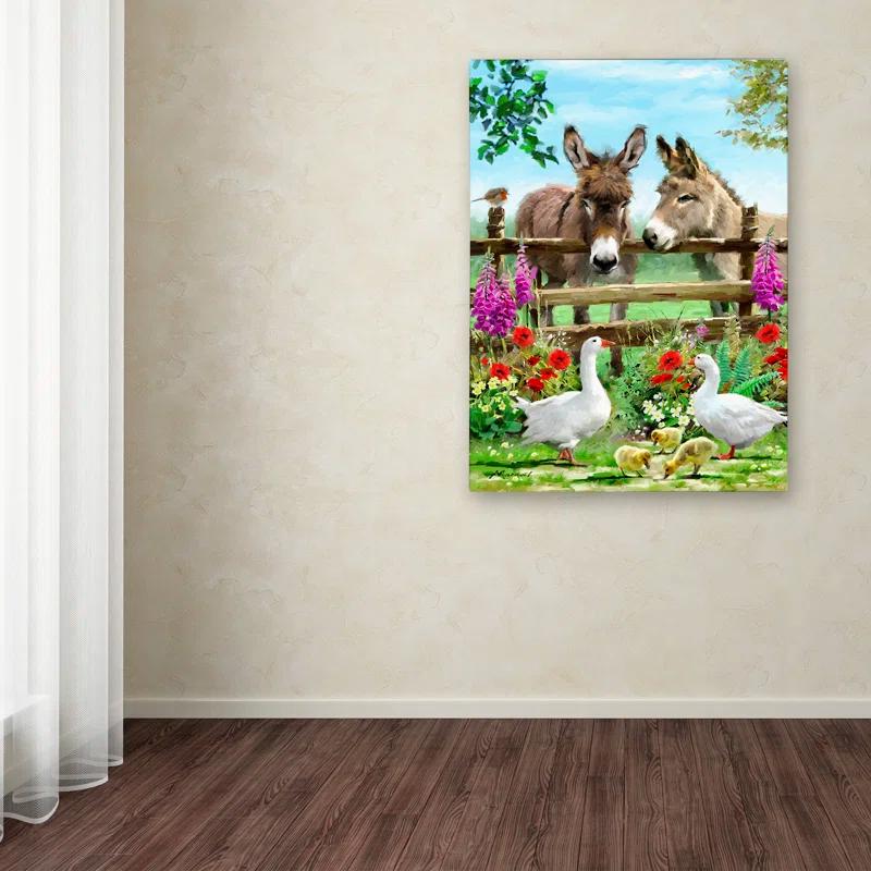 Trademark Fine Art The Macneil Studio " Donkeys " by The Macneil Studio