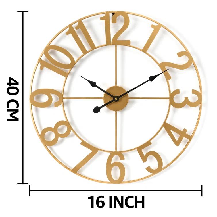 Sorbus Large 16" Numeral Analog Decorative Wall Clock