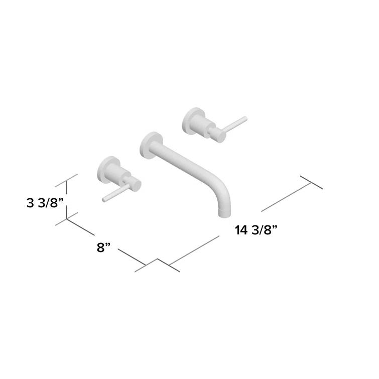 Elements of Design Concord Wall Mounted Bathroom Faucet KS8128DL
