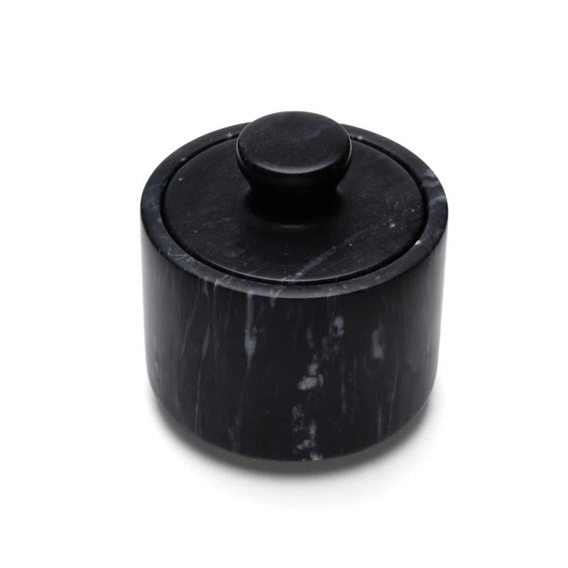 Fox Run Brands Fox Run Brands Marble Salt Cellar, Black