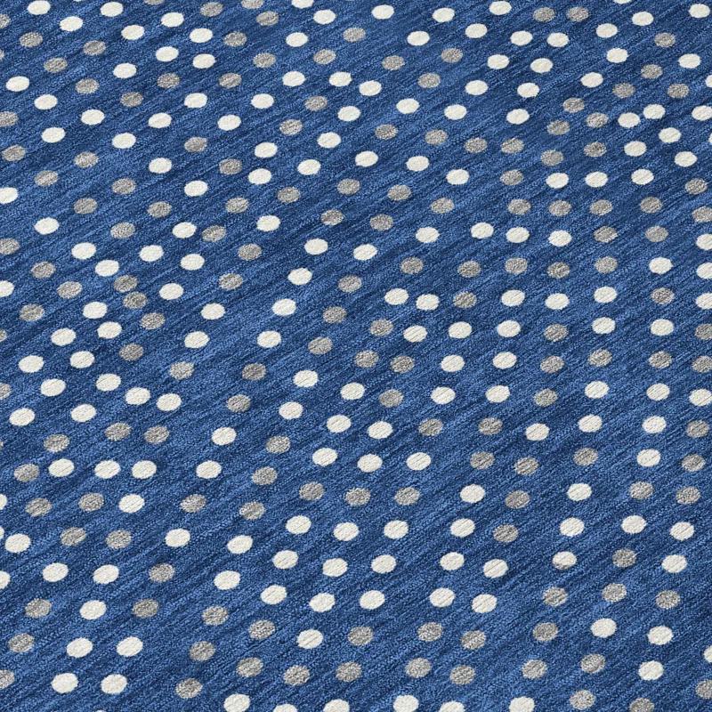 Machine Washable Indoor/Outdoor Chayden ACN1021 Navy Rug