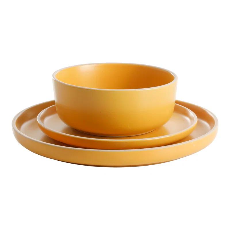 Gibson Gibson Soho Lounge Matte 18 Piece Dinnerware Set, Service for 6