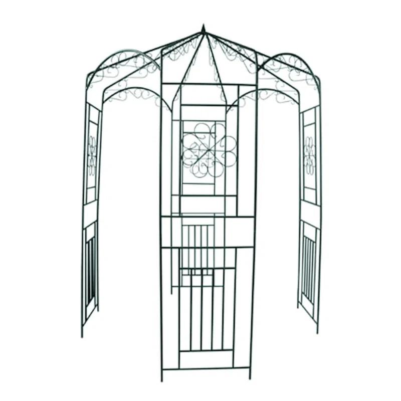 Winston Porter Anastashia 63" W Metal Arbor in Green