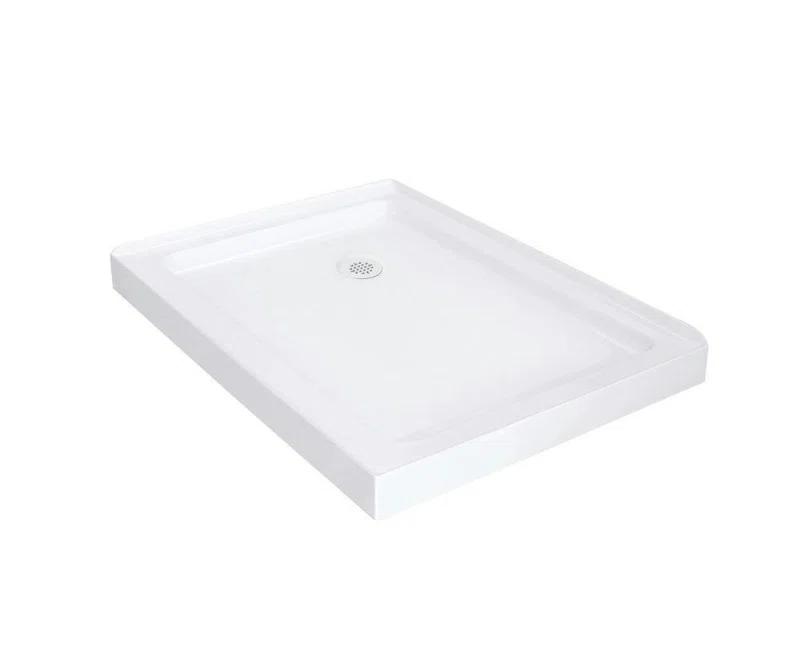 Moselle 60" W x 35" D x 77.5" H Frameless Rectangle Sliding Shower Enclosure with Base Included