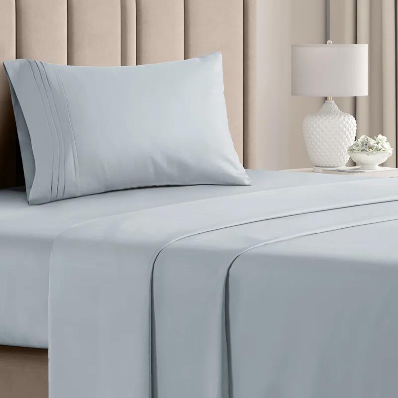 CGK Linens 4 Piece Sheet Set Premium Cooling, Soft & Wrinkle Free Sheet Set