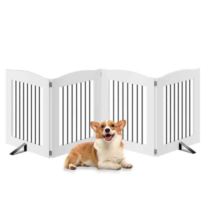 Archie & Oscar™ Freestanding Dog Gates, Foldable Dog Fence Indoor For Stairs, Doorways