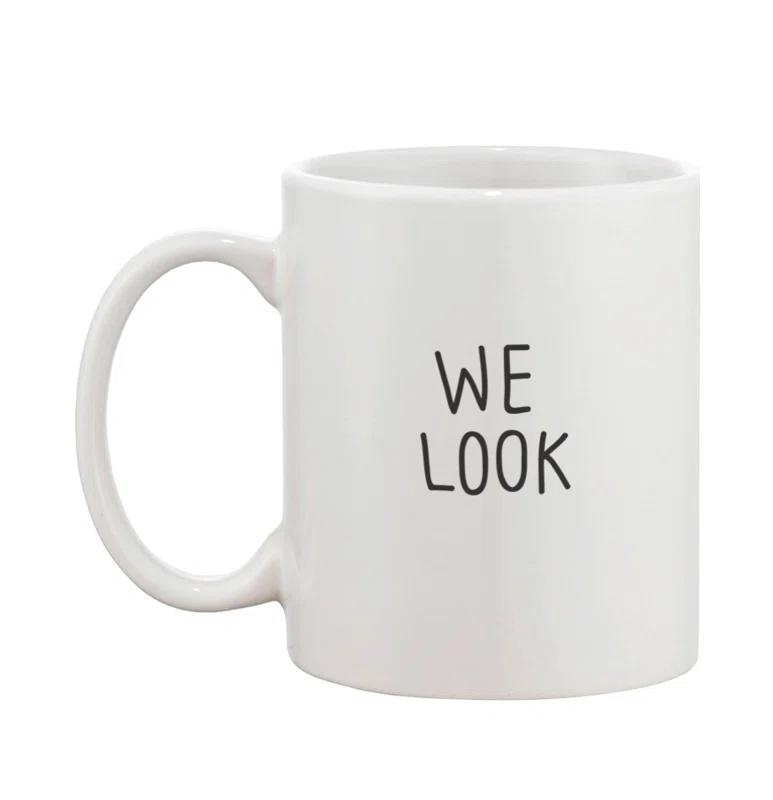 Mandujano 2 Piece We Look Good Together Couple Matching 11 oz. Mug Set