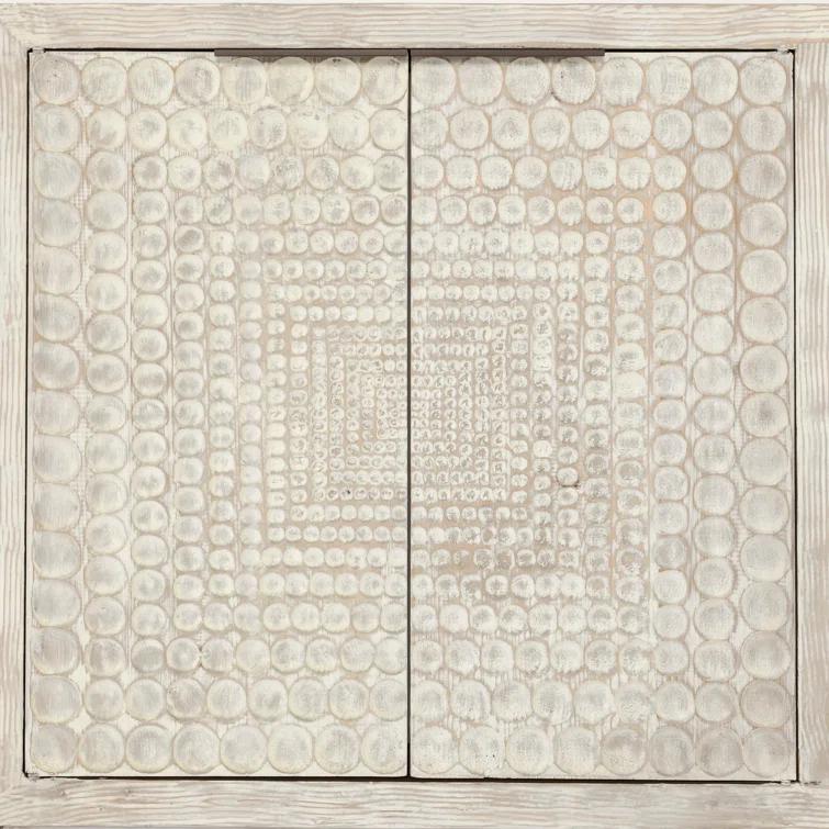 Classic Home Tafari 6-door Reclaimed Pine Wood Buffet Sideboard In Cream