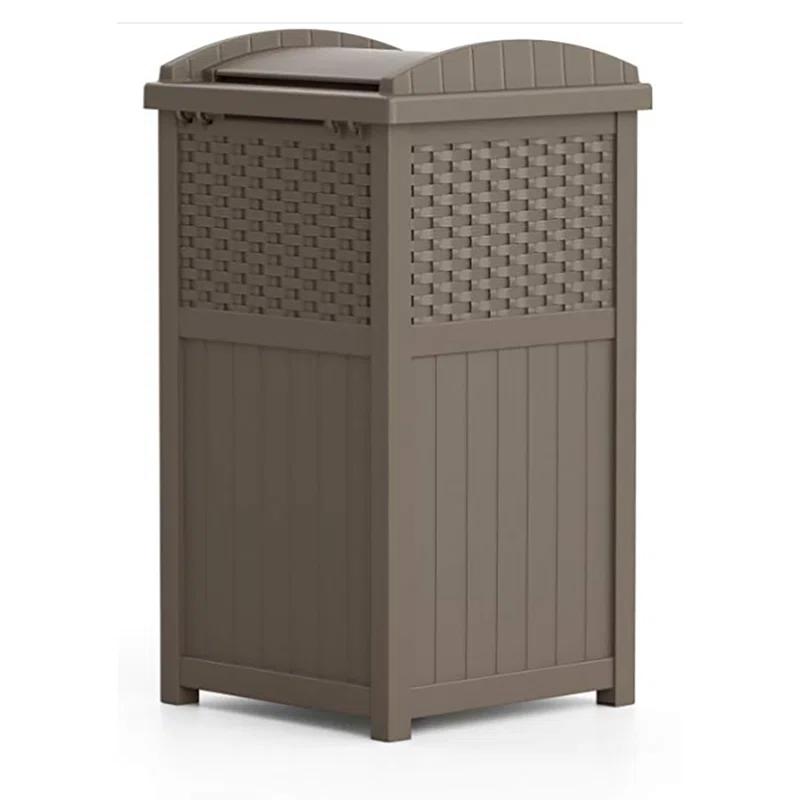Suncast Suncast 33 Gallon Manual Lift Trash Hideaway Container