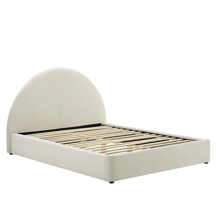 Modway Resort Performance Velvet Arched Round Platform Bed