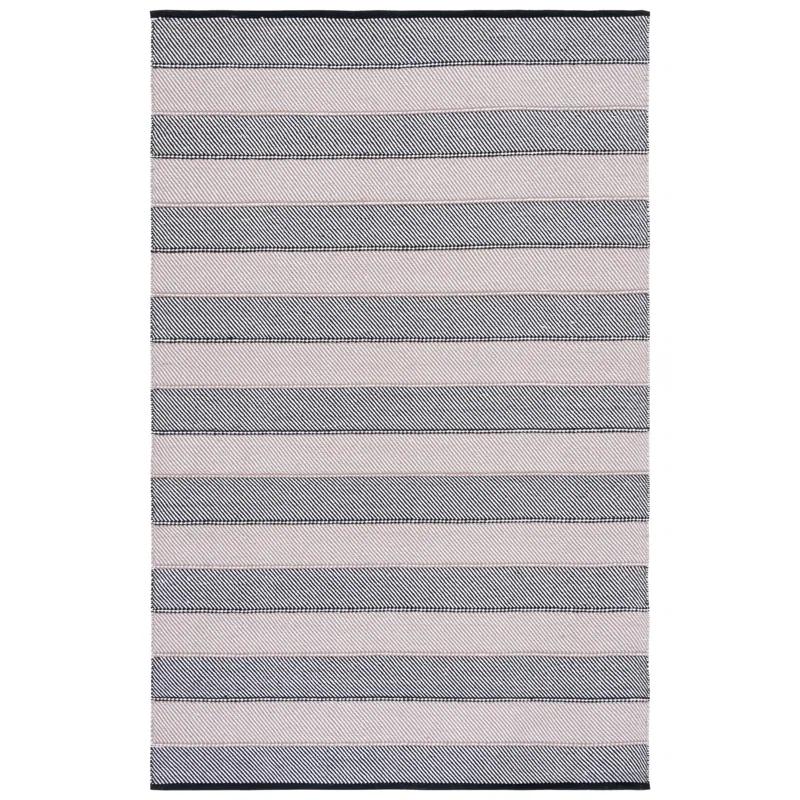 Longshore Tides Striped Kilim Flat Weave Cotton Striped Rug