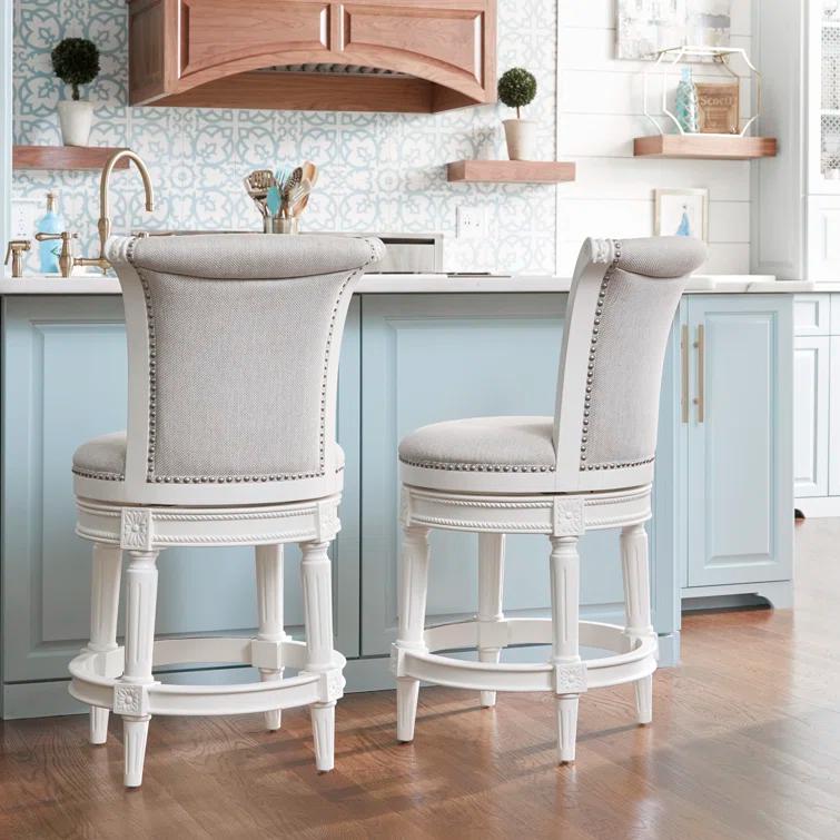 Maven Lane Maven Lane Pullman Stool with Fabric Upholstery