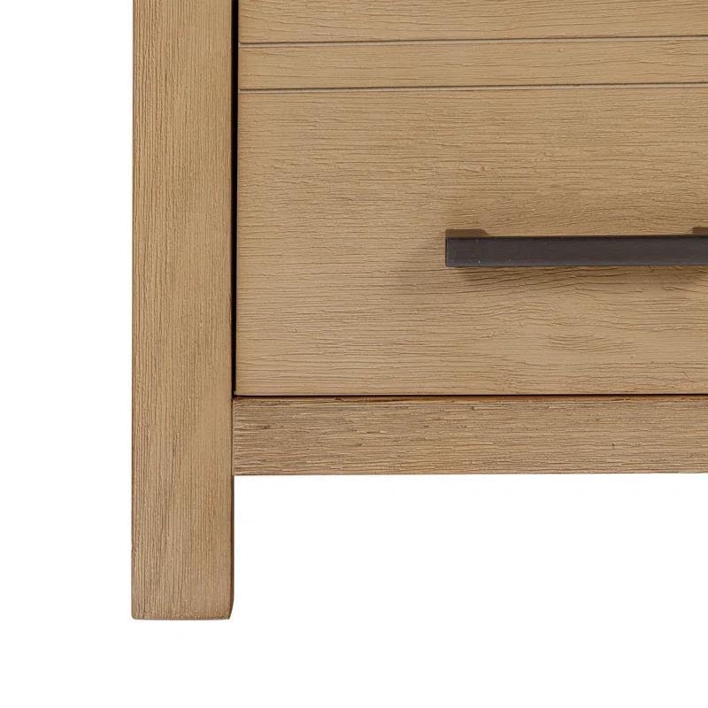Mercury Row® Souther 60'' Double Bathroom Vanity Base Only in Brushed Oak Finish