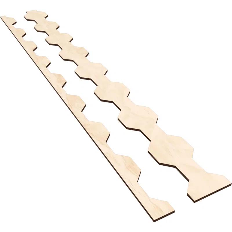 Ekena Millwork Pontiac Adjustable Wood Decorative Slat Wall Panel Kit