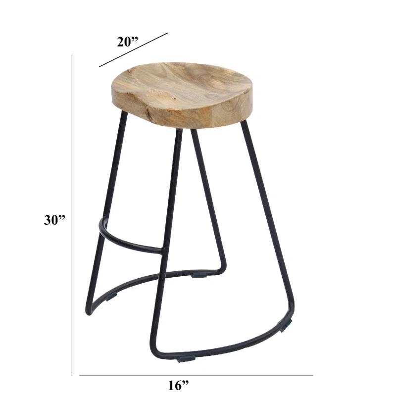The Urban Port Counter Stool with Metal Frame