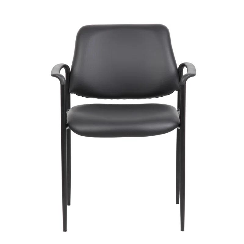 Stackable Vinyl Seat Reception Chair with Metal Frame