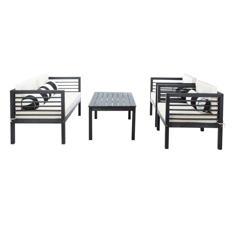 Wade Logan® Arlethe 5 Piece Rattan Sofa Seating Group with Cushions