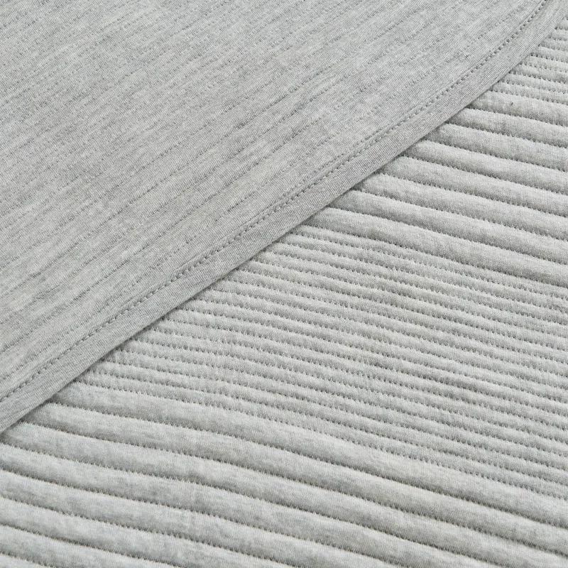 FreshFolds Jersey Cotton Blend Stitched Quilt Set with Shams