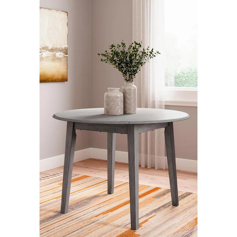 George Oliver Extendable Round Solid Wood Base Dining Table
