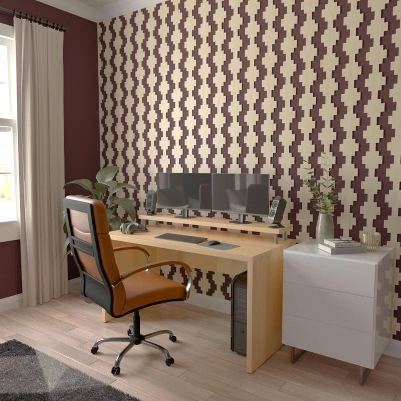 Ekena Millwork Gypsum Adjustable Wood Decorative Slat Wall Panel Kit