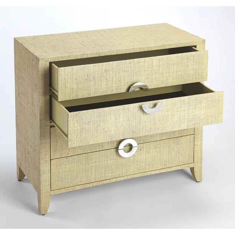 Butler Amelle 4-Drawer Raffia Accent Chest & Reviews | Perigold