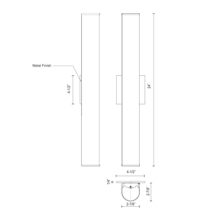 Kuzco Lighting Longitude Dimmable LED Bath Bar